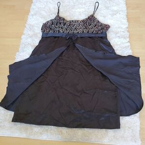 Vintage To To Collection Women's Mini Dress Burgundy Black Size XXL Y2k Glam